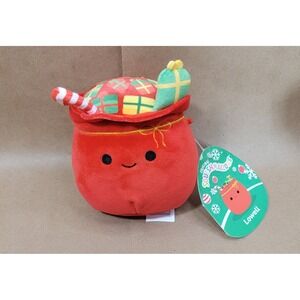 Squishmallow Lowell Christmas Santa Sack Plush 5 inch Holiday NWT